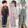 thumbnail image 1 of Letdown Kids Snow Bibs Boys Girls Water_proof Wind_proof Snow Pants Warm Insulated Skiing Snowboard Overalls Winter Snowsuits (Black,3-4 Years), 1 of 10