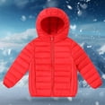 thumbnail image 1 of Letdown Kids Winter Coat Toddler Boys Girls Puffer Jacket Baby Warm Coats Packable Outerwear for School And Outdoor Activities (Red, 11-12Years), 1 of 3