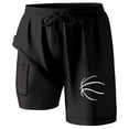thumbnail image 1 of Letdown Men Basketball Swim Trunks with Compression 9 Inches Breathable Liner Elastic Bottom Pockets for Board Beach Gym Running, 1 of 4