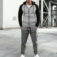 thumbnail image 1 of Letdown Men Track Suits Sets 2 Piece Outfits Casual Full Zip Jogging Suit Jacket Pants Set Casual Running Jogging Sport Suit Sets (Light Gray, XS), 1 of 3