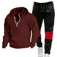 thumbnail image 1 of Letdown Men's 2 Piece Casual Outfits Full Zip Athletic Jogging Suit Sets Sport Sweat Suit Casual Athletic Jogging Warm Up Sets (, L), 1 of 2
