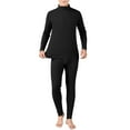 thumbnail image 1 of Letdown Men's Traditional Thermal Long Johns Underwear Long Johns Soft Warm Base Layer Thermal Pants Warm Base Layer for Winter Skiing Hunting (a-Black, XXXXL), 1 of 6