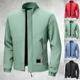 thumbnail image 1 of Letdown Men's Jackets -Bomber Jacket Fall Winter Warm Full Zip Casual Coats Lightweight Windbreaker_Sport Coat Travel Outwear, 1 of 5