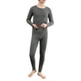 thumbnail image 1 of Letdown Men's Knit Lightweight Thermal Underwear Sets Long Sleeve Solid Breathable Warm Base Layer Long Johns Set Base Layer Cold Weather Top Bottom (Dark Gray, XXL), 1 of 6