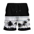 thumbnail image 1 of Letdown Men's Swim Trunks Swim Shorts Compression Liner Bathing Suit Anti_Chafe Quick_Dry Stretch Pockets (Black,XXL), 1 of 2