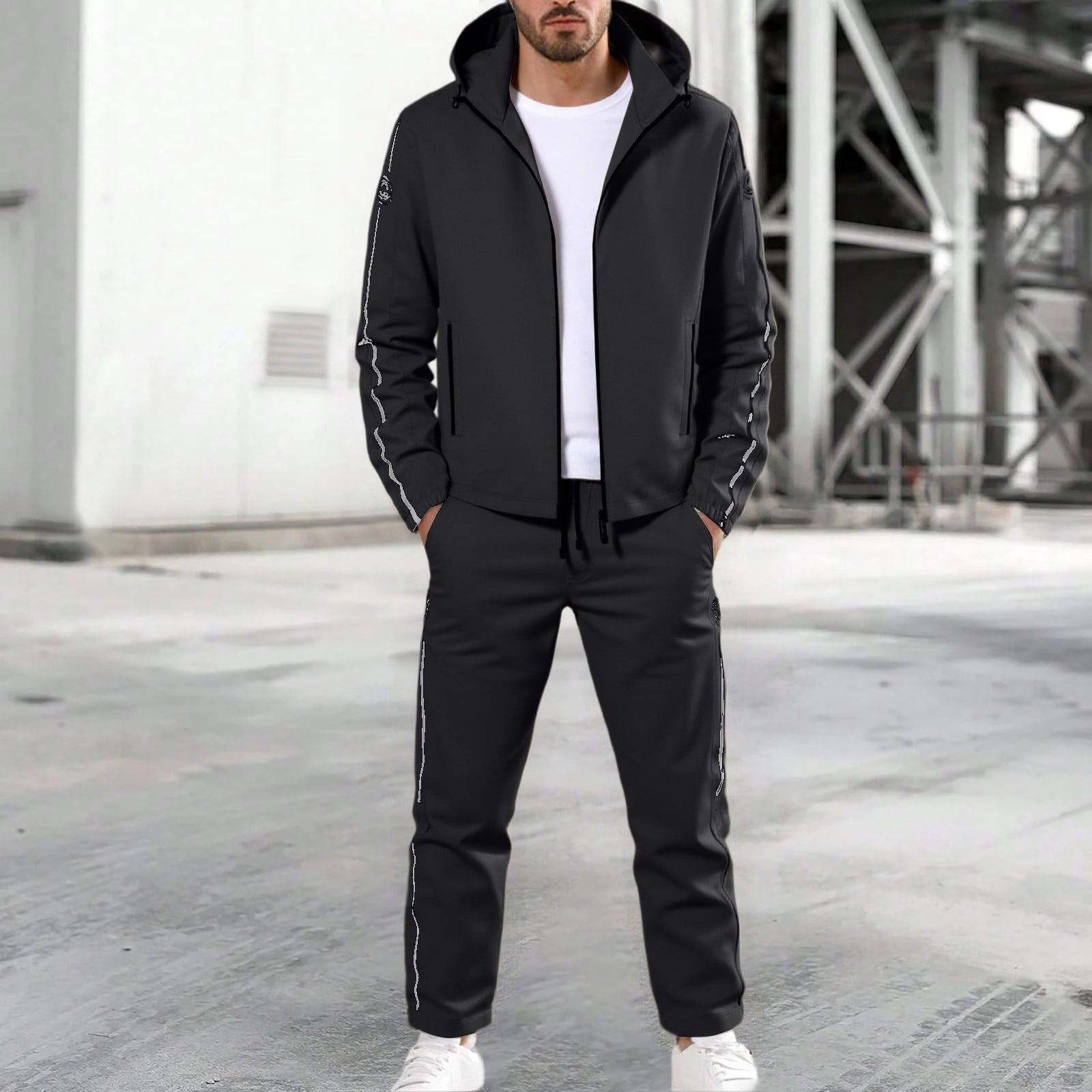 Letdown Men's Tracksuit set Athletic 2 Piece Casual Full Zip