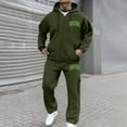 thumbnail image 1 of Letdown Men's Tracksuits 2 Piece Casual Athletic Sweatsuit Full Zip Pullover Long Sleeve Running Sport Outfits Casual Athletic Jogging Warm Up Sets (Army Green, XL), 1 of 8