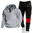thumbnail image 1 of Letdown Men's Tracksuits 2 Piece Outfits Full Zip Athletic Jogging Suit Sets Sport Sweat Suit Track Suit for Jogging or Warm Up (Light Gray, XS), 1 of 2