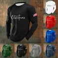 thumbnail image 1 of Letdown Mens Spring Shirt Long Sleeve Letter Print T-Shirt Fashion Casual Pullover Shirts Soft Stretch Tees Tops (Black, M), 1 of 4