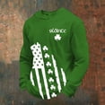 thumbnail image 1 of Letdown Mens Long Sleeve St Patricks Day T Shirts Crew Neck Casual Basic Waffle Knit Pullover Tee (Green,XL), 1 of 3