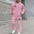 thumbnail image 1 of Letdown Mens Sweat Suits Set Tracksuit 2 Piece Outfits Full Zip Athletic Jogging Suit Sets Sport Sweat Suit Athletic Jogging Fall Winter Tracksuit (Pink, XS), 1 of 3