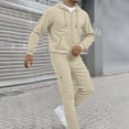 thumbnail image 1 of Letdown Mens Sweat Suits Set Tracksuit 2 Piece Outfits Full Zip Sweatsuits for Men Athletic Jogging Suit Sport Jogger Sweat Suits (Khaki, XS), 1 of 8