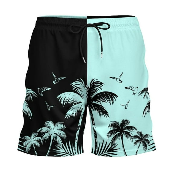 Letdown Mens Swim Trunks: 2-in-1 with Compression Liner Lined Soft Stretch Quick_Dry Solid Pockets Funny Drawstring (Sky Blue,XXL)