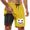 thumbnail image 1 of Letdown Mens Swim Trunks with Compression Liner 9 Inch Inseam Swim Shorts Swimming Swim Board Shorts for Men with Pockets, 1 of 2