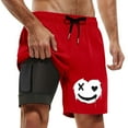 thumbnail image 1 of Letdown Mens Swim Trunks with Compression Liner 9 Inch Inseam Swim Shorts Swimming Swim Board Shorts for Men with Pockets, 1 of 3