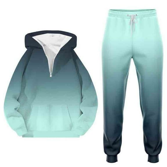 Letdown Mens Tracksuit - 2 Piece Sweatsuit for Men Plain Casual Zip up Full Sleeve Jogging Outfit For Men Sports Clothes Outfits (Light Green, XXL)