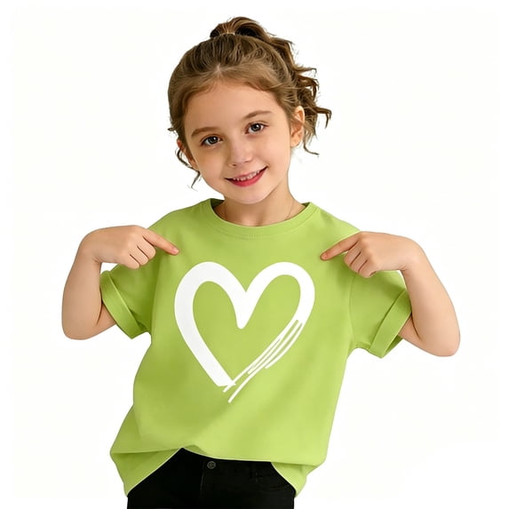 Letdown Summer Tops For Girls 2026 Trendy Short Sleeve T Shirts Kids Crewneck Basic Graphic Tees Girls Shirts T Shirts For Girls Back To School Clothes Birthday Valentine Graduation Gifts 3-14Y