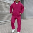 thumbnail image 1 of Letdown Sweat suits men Tracksuits 2 Piece sets Full Zip Sports Jogging Suits Sets Athletic Running Sweatsuits with Zip Pockets Casual Sweat Suit (Hot Pink, XXL), 1 of 3