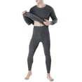 thumbnail image 1 of Letdown Upgraded Thermal Underwear for Men Long Johns Set Lightweight Baselayer Sets | Form Fitting | 4-Way Stretch | Thermal Base Layer for Cold Weather Gift (Dark Gray-F, L), 1 of 6