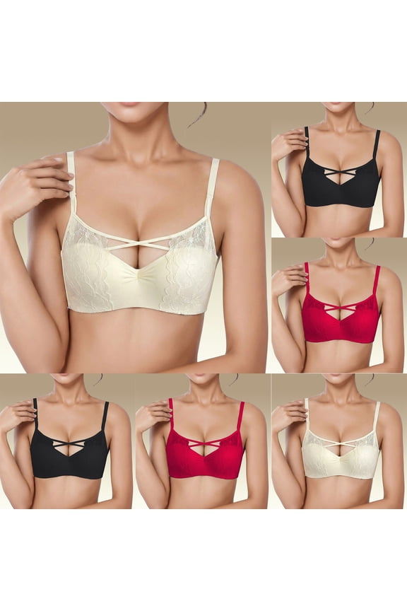 Womens Minimizer Bras Underwire Full Coverage Bra Plus Size Unlined Lace Bralette Lifting Tshirt Bras Smooth Coverage (#03-Beige,S)