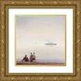 thumbnail image 1 of Letestu, Yann 20x20 Gold Ornate Wood Framed with Double Matting Museum Art Print Titled - Attente sur le quai, 1 of 4