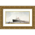 thumbnail image 1 of Letestu, Yann 32x18 Gold Ornate Wood Framed with Double Matting Museum Art Print Titled - Le grand depart, 1 of 4