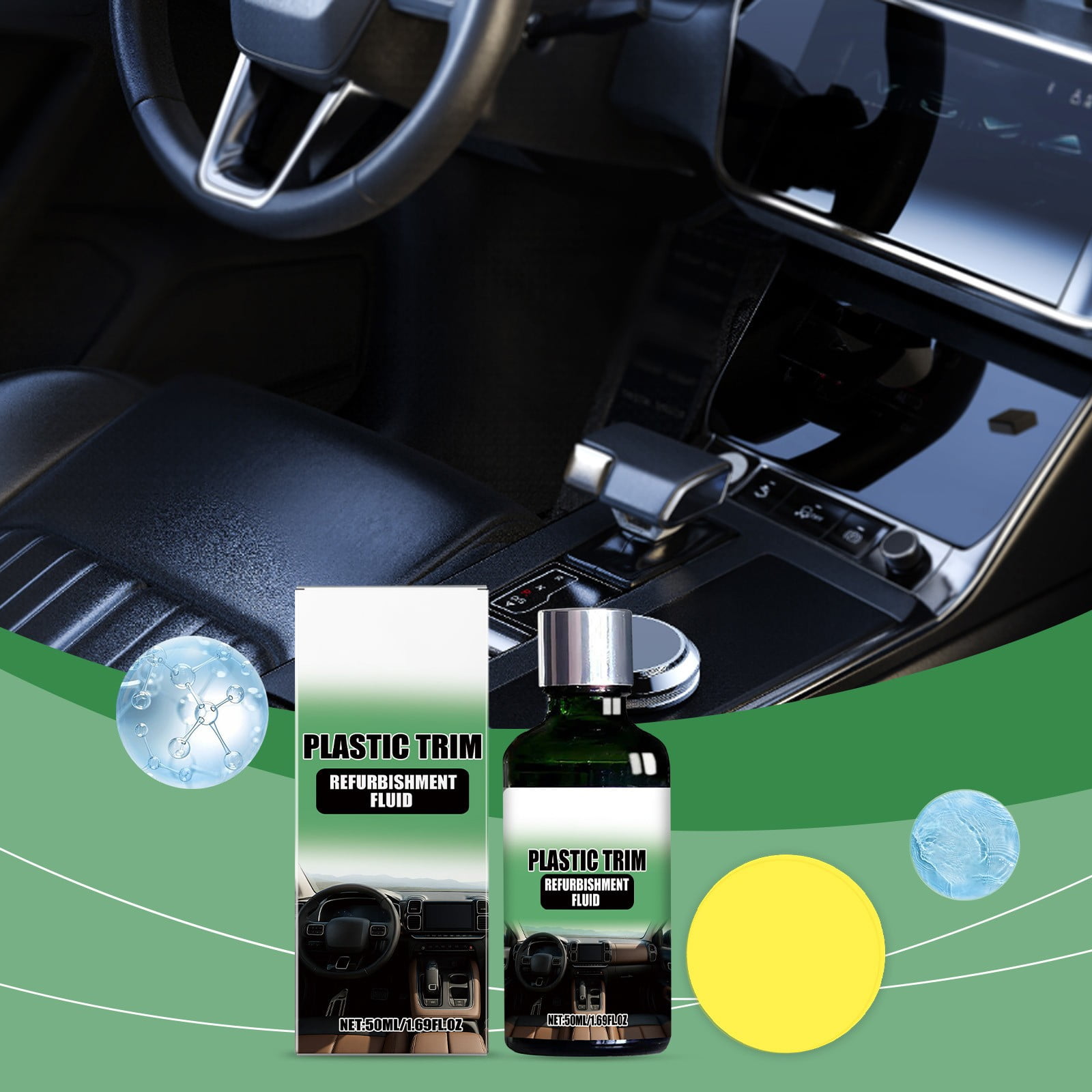 Letfool Car Cleaner | Effective Car Interior Cleaner | Leather Car Seat Cleaner | Stain Remover For Carpet, Upholstery, Fabric, And Much More