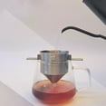 thumbnail image 1 of Letfool Pour Over Coffee Dripper, Stainless Steel Coffee Filter, Metal Cone Filter Paperless, Reusable Coffee Filter, Single Cup Coffee Maker with Non-Slip Handle, 1 of 6