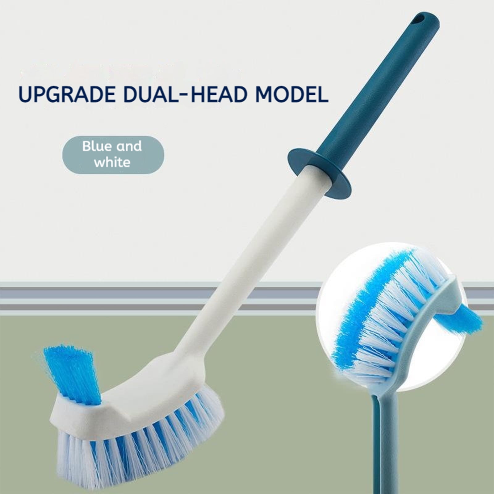 Letfool Toilet Bowl Brush, No Dead Corner Toilet Cleaning Brush, Curved ...