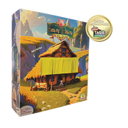 Lethal Chicken Games Little Pig Little Pig Board Game for Ages 8+, Featuring The Three Little Pigs and Big Bad Wolf Characters