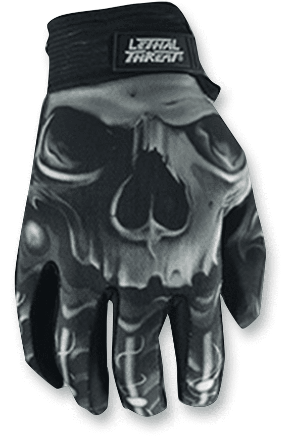 Bio Skull Gloves (XX-Large, Bio Skull - Black/White)