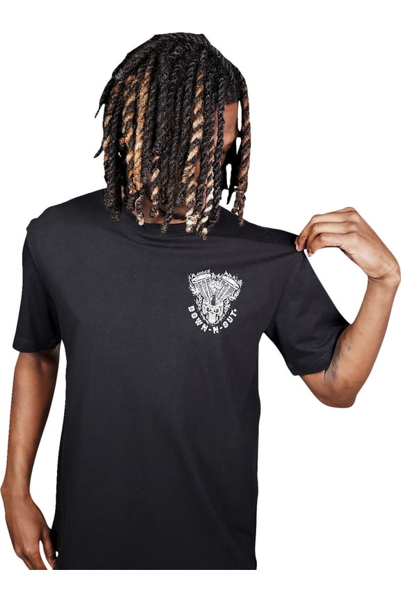 Down-N-Out Shove It Mens Short Sleeve T-Shirt Black XXL