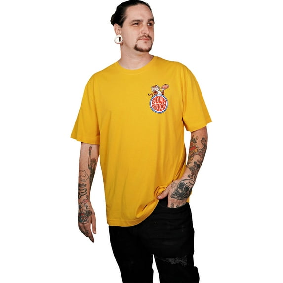 Lethal Threat Down-N-Out Tiger in Your Tank Mens Short Sleeve T-Shirt Yellow XL