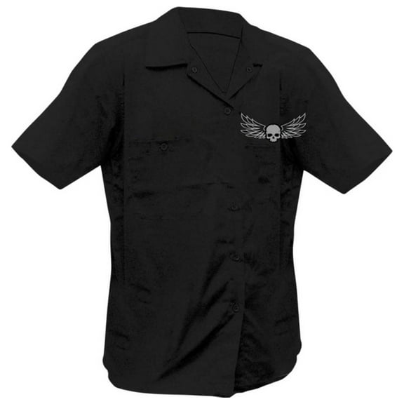 Lethal Threat Garage Gorilla Mens Short Sleeve Button Up Shirt Black 3XL