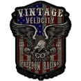 thumbnail image 1 of Lethal Threat LETH152 15 x 20 in. Freedom Racing Star & Stripes Custom Metal Shape Sign, 1 of 1