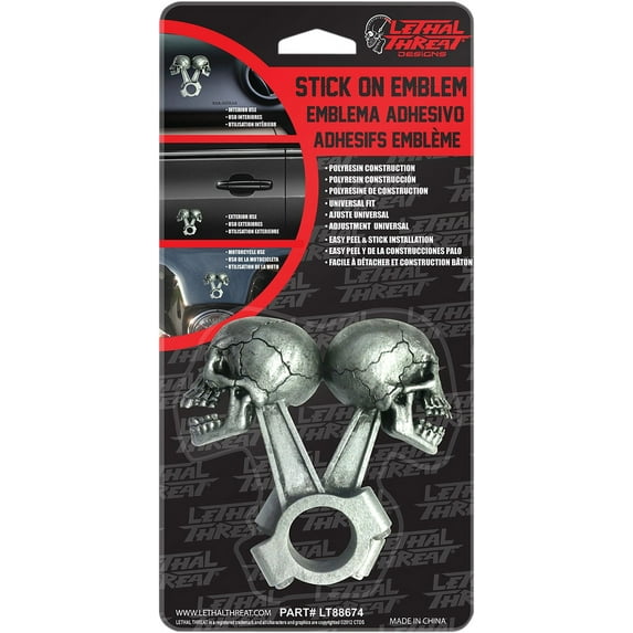 Lethal Threat LT88674 Stick-On Emblems