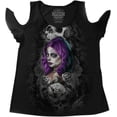 thumbnail image 1 of Lethal Threat Queen of Hearts Womens Shirt (Black, XX-Large), 1 of 2