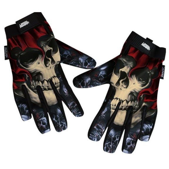 Lethal Threat Reaper Mens Textile Motorcycle Gloves Black LG