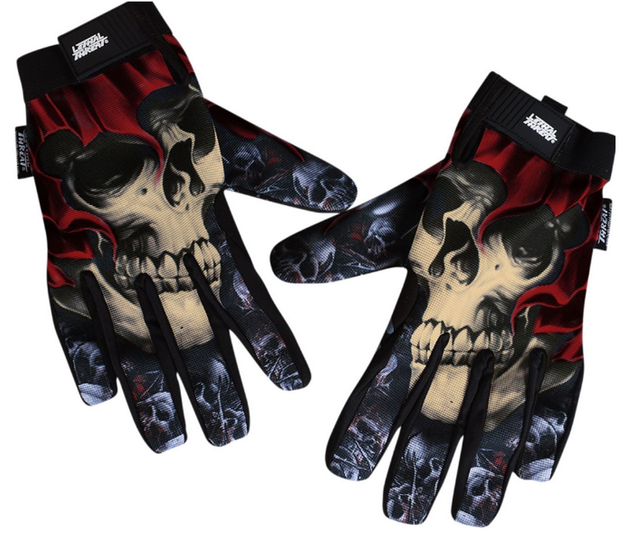 Lethal Threat Reaper Mens Textile Motorcycle Gloves Black XL