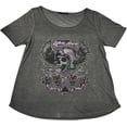 thumbnail image 1 of Lethal Threat Sin On Wheels Womens Scoop Neck Shirt (Large, Gray), 1 of 2