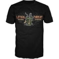 thumbnail image 1 of Lethal Threat Tattooed & Trashed Mens Short Sleeve T-Shirt Black 3XL, 1 of 2
