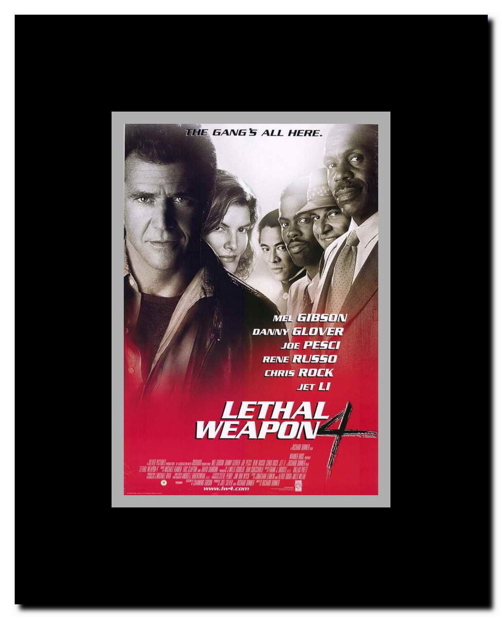 Lethal Weapon 4 Framed Movie Poster