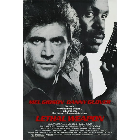 Lethal Weapon Movie Poster 12x16 Print on Metal Sign 12in x 16in #119913 Square Adults Best Posters