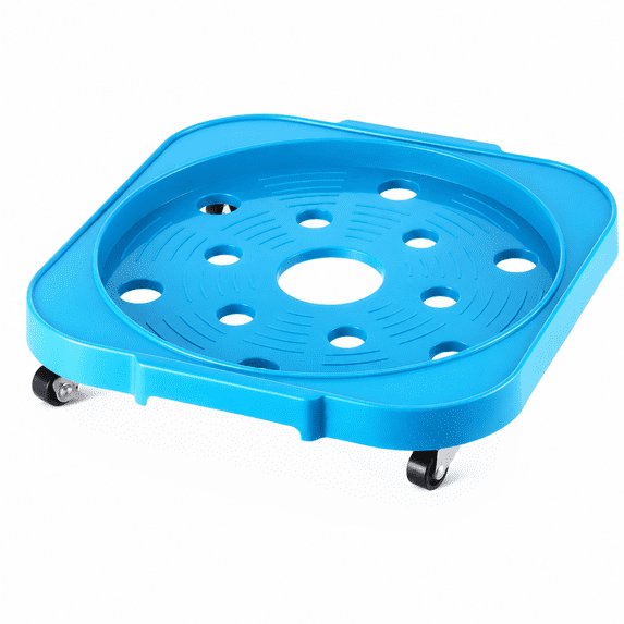 Lethargic 5 Gallon Bucket Dolly with Wheels, 12.8"D x 12.2"W x 1.97"H, PP Rolling Bucket Base with 4 Swivel Casters for Standard 5-Gallon Buckets.