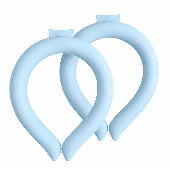 Lethargic Neck Cooling Tube, 7 x 6.5 Inch PCM Phase Change Cooling Neck Ring, Reusable Wearable Cooling Support for Outdoor Activities and Daily Use