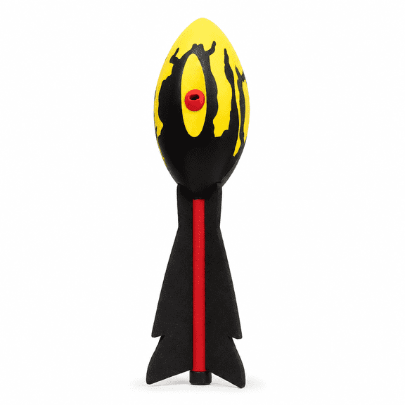 Lethargic PU Foam Rocket Toss Toy, Torpedo Throwing Ball with Stabilizing Tail Fins, Lightweight Outdoor Toy for Kids, Colorful Backyard Beach Park Lawn Game Toy for Boys Girls.