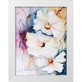 thumbnail image 1 of Leticia Herrera 15x18 White Modern Wood Framed Museum Art Print Titled - Blooms Aquas I, 1 of 4