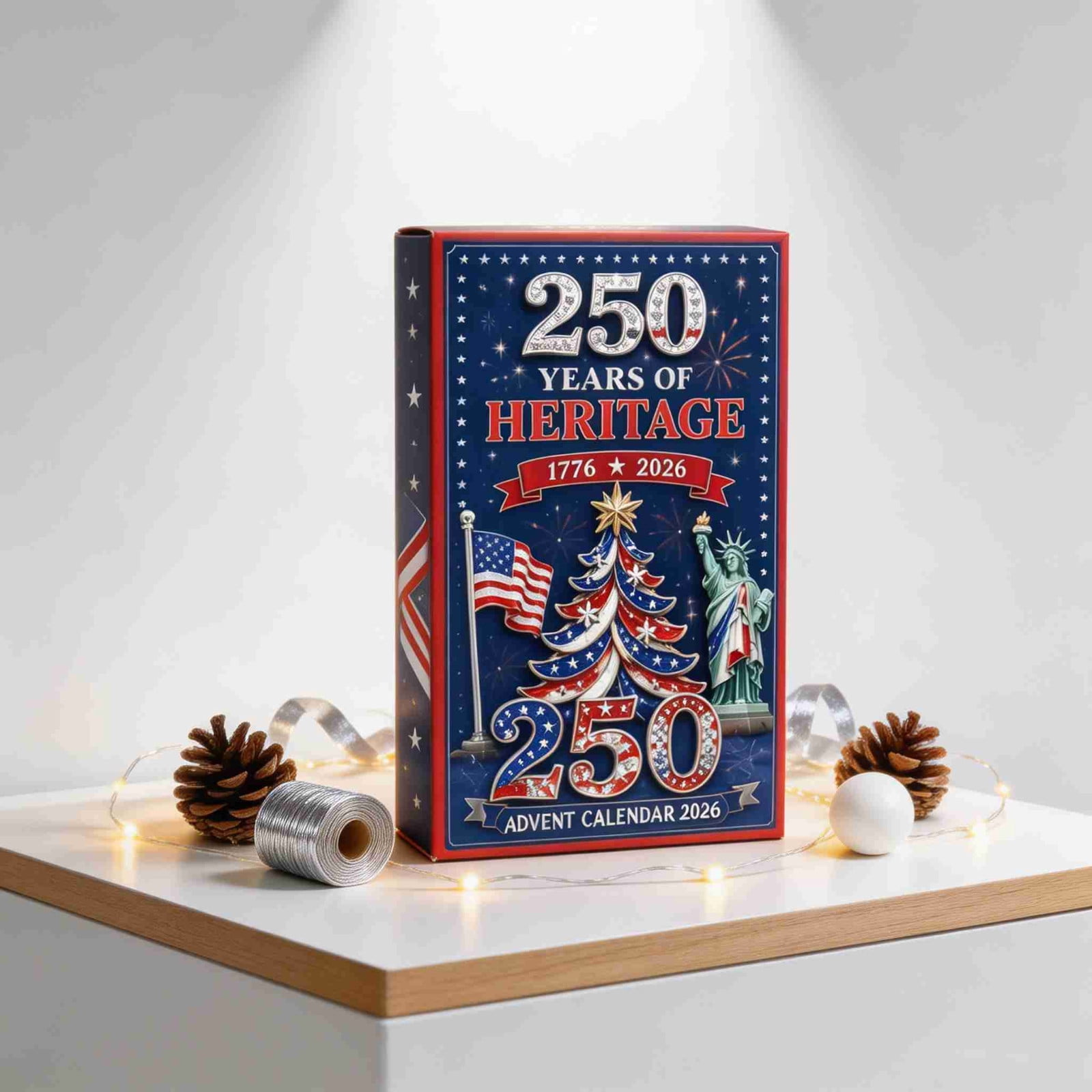 Letimco Clearance 250th Icon Themed Advent Calendar, 2026 Countdown Box ...