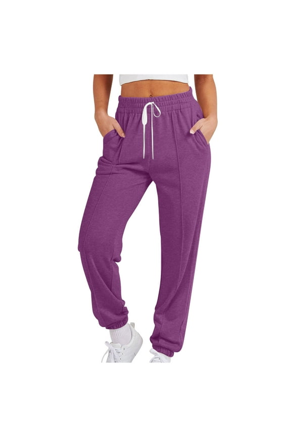 Women Sports Pants Trousers Jogging Taper Sweatpants Jogger Pants/Light Blue,Sky Blue,Pink,Purple,Orange,Gray,Army Green,Watermelon Red