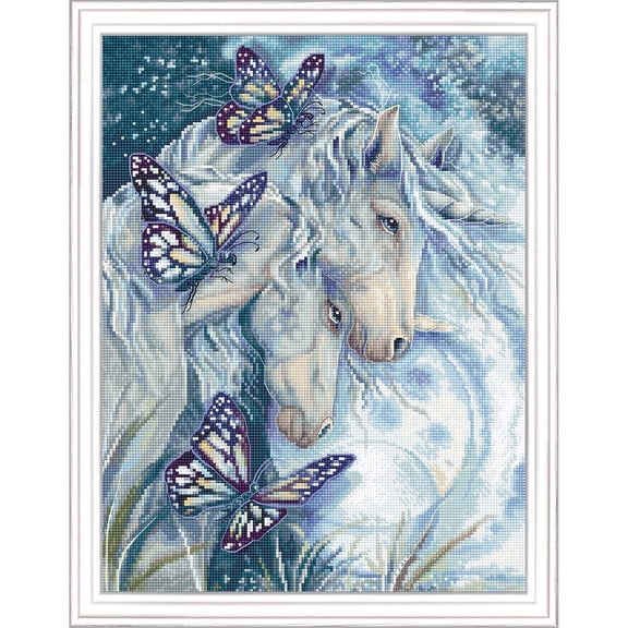 Wizardi Counted Cross Stitch Kit LetiStitch Together We are Magic Leti950